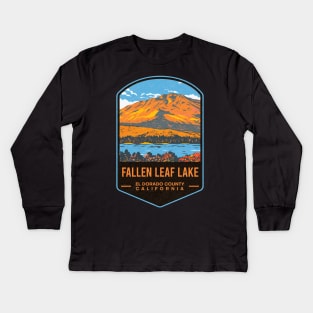 Fallen Leaf Lake California Kids Long Sleeve T-Shirt